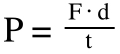 Power Force Distance Time Equation